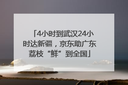 4小时到武汉24小时达新疆，京东助广东荔枝“鲜”到全国